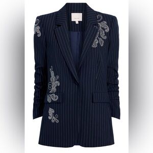 Cinq a Sept PAISLEY PINSTRIPE KHLOE BLAZER